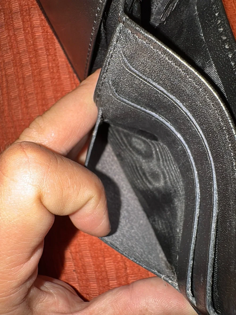 Yves Saint Laurent Black Leather Bi-Fold Wallet
